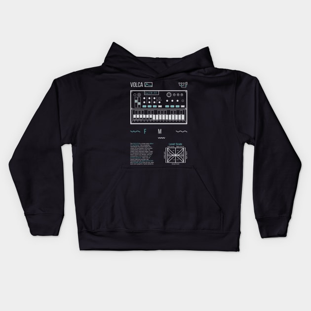 Volca FM Kids Hoodie by Synthshirt